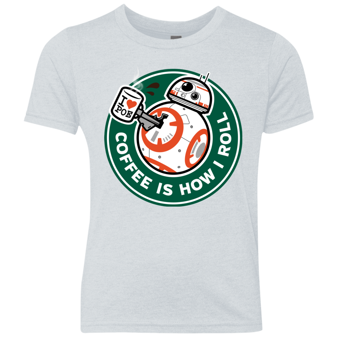 T-Shirts Heather White / YXS How I Roll Youth Triblend T-Shirt