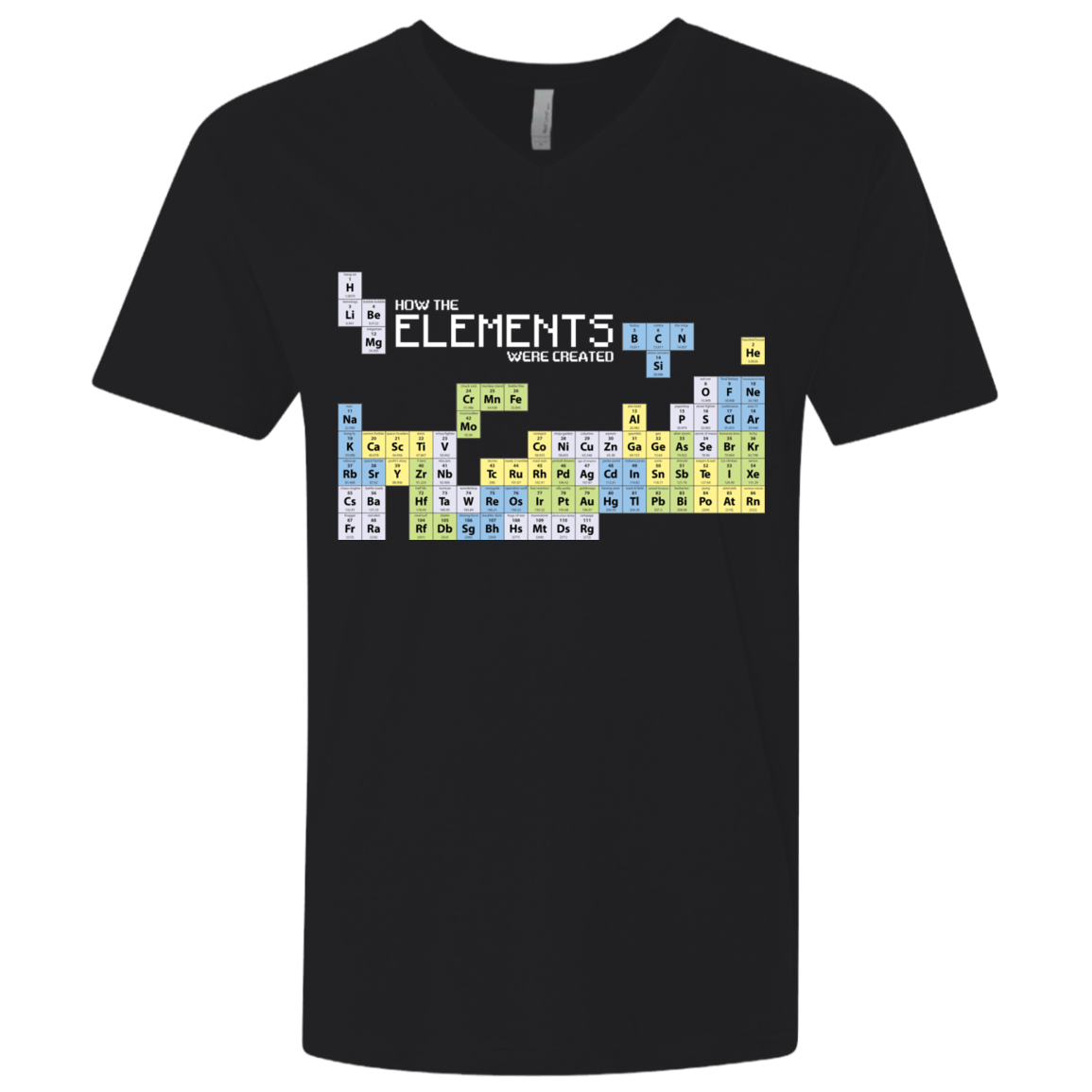 T-Shirts Black / X-Small How The Elements Were Made Men's Premium V-Neck