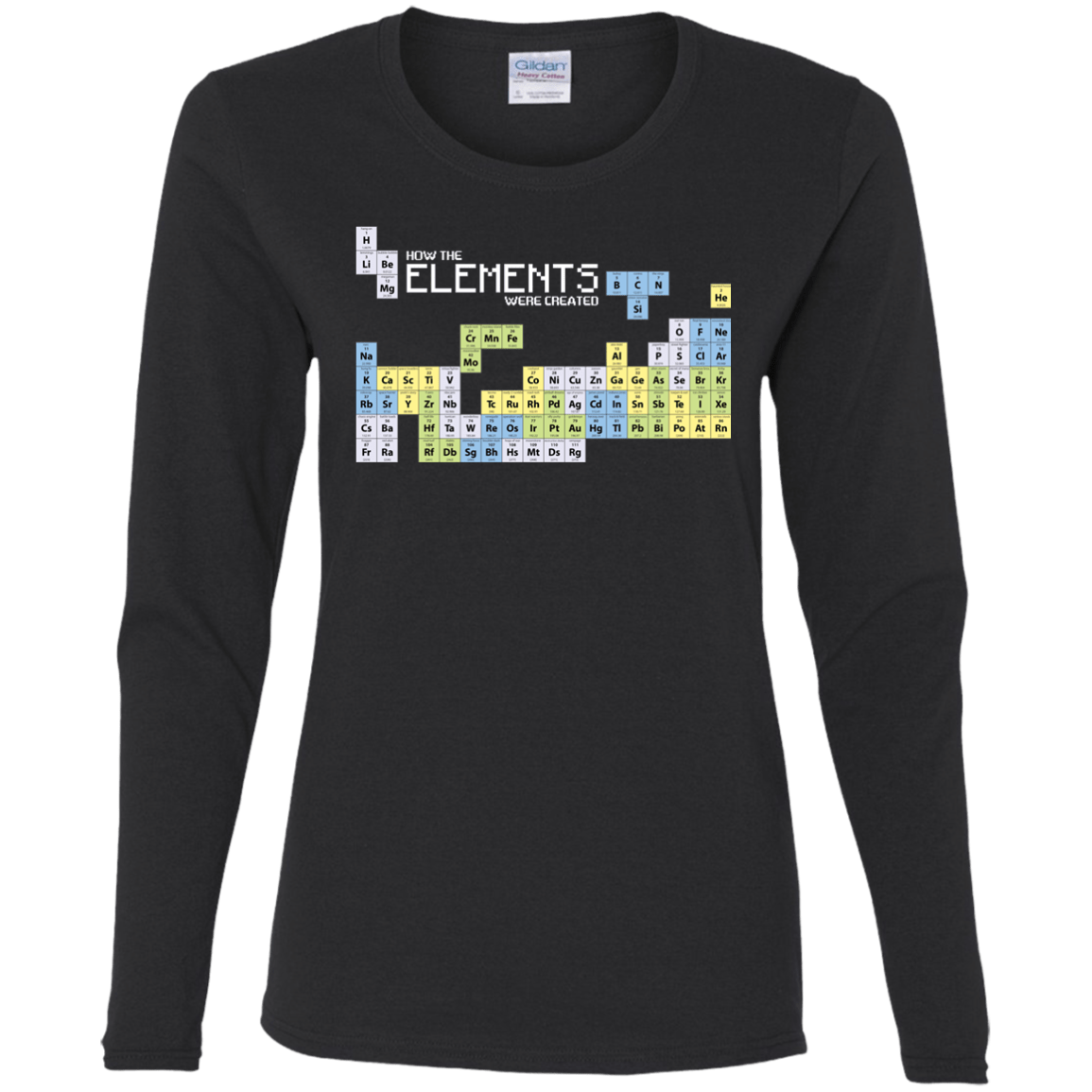 T-Shirts Black / S How The Elements Were Made Women's Long Sleeve T-Shirt