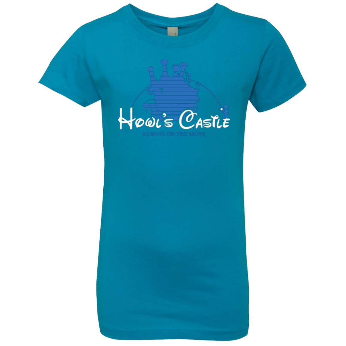 T-Shirts Turquoise / YXS Howl's Castle Girls Premium T-Shirt