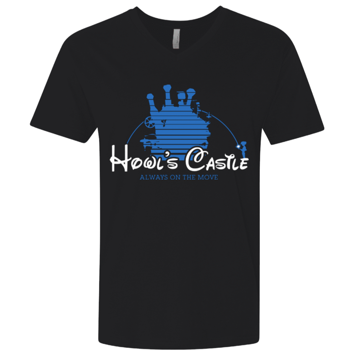 T-Shirts Black / X-Small Howl's Castle Men's Premium V-Neck