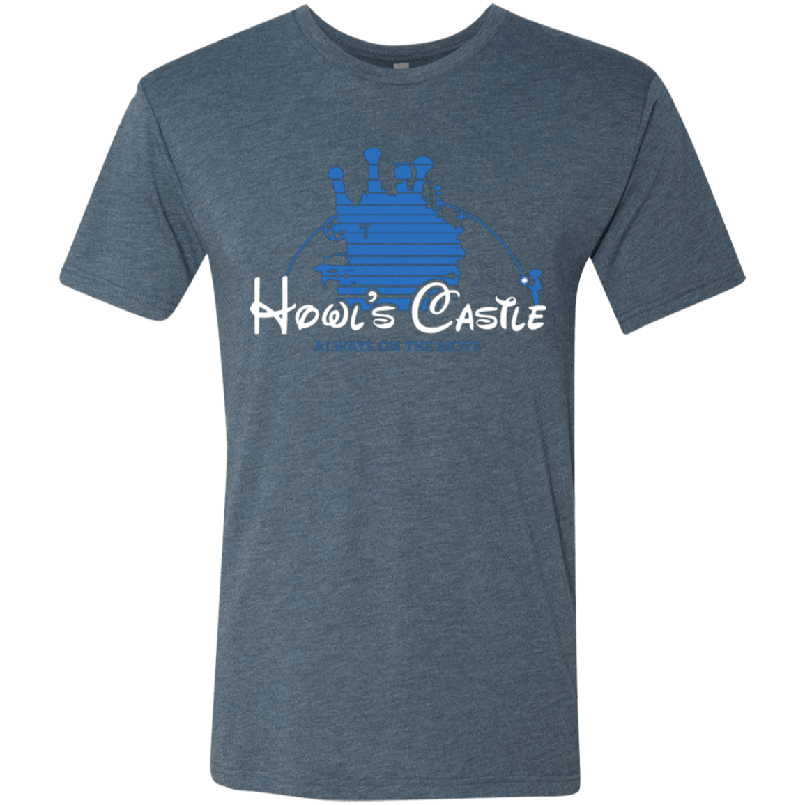 T-Shirts Indigo / Small Howl's Castle Men's Triblend T-Shirt