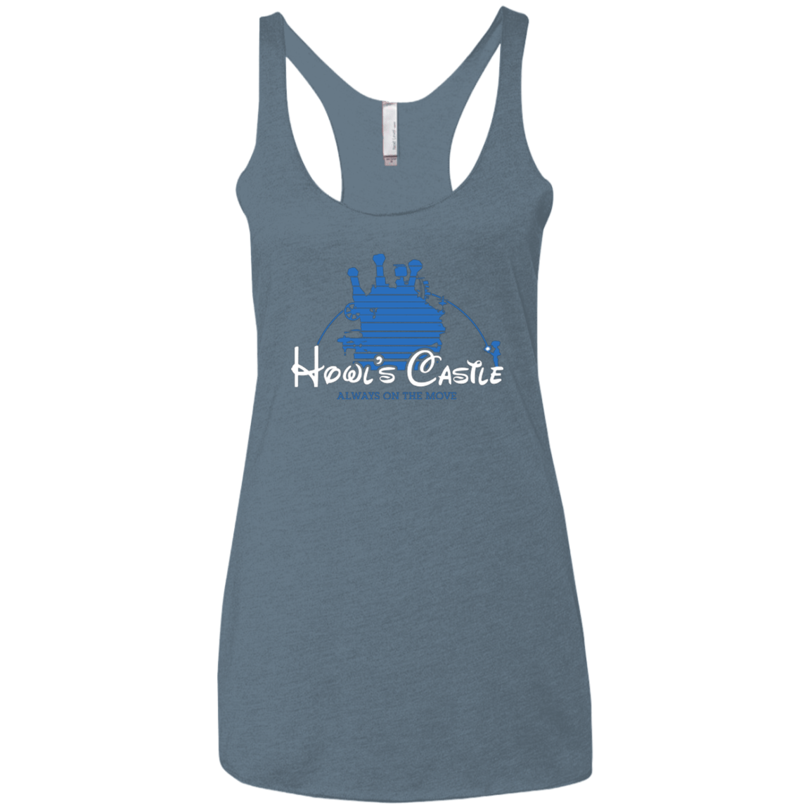 T-Shirts Indigo / X-Small Howl's Castle Women's Triblend Racerback Tank
