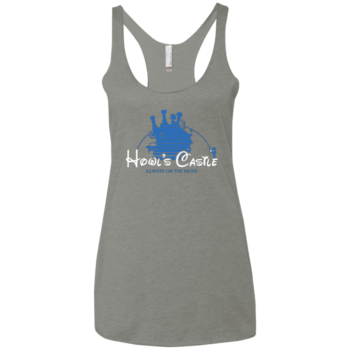 T-Shirts Venetian Grey / X-Small Howl's Castle Women's Triblend Racerback Tank