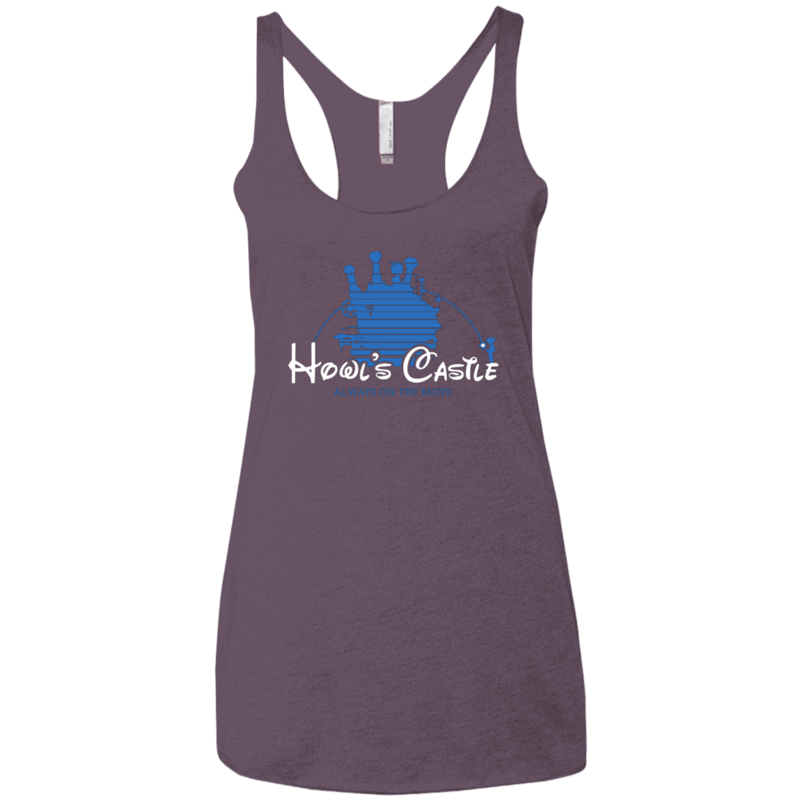 T-Shirts Vintage Purple / X-Small Howl's Castle Women's Triblend Racerback Tank