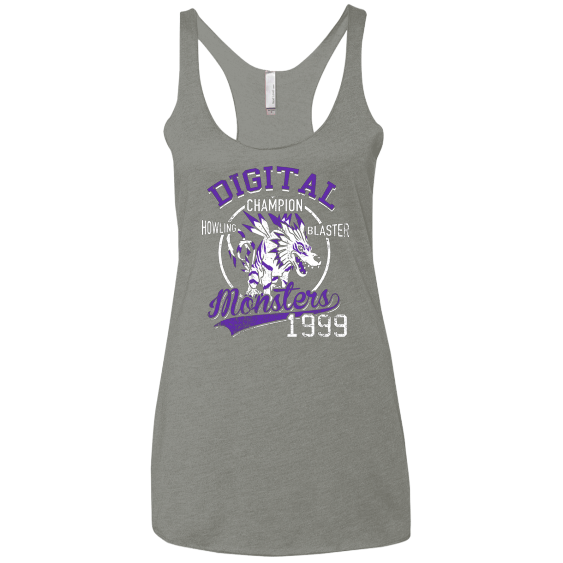 T-Shirts Venetian Grey / X-Small Howling Blaster Women's Triblend Racerback Tank