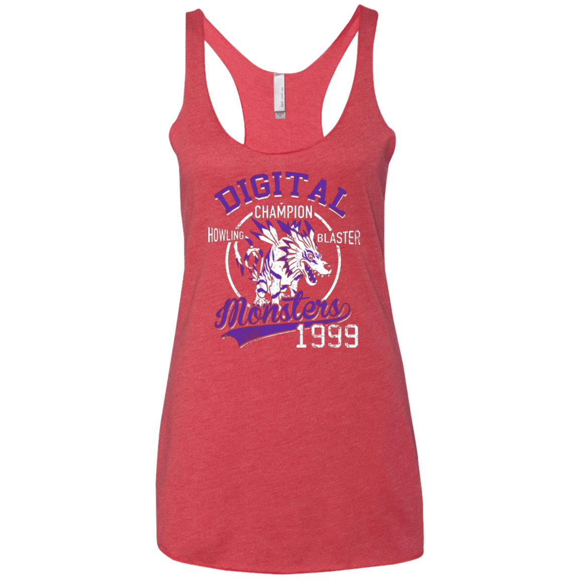 T-Shirts Vintage Red / X-Small Howling Blaster Women's Triblend Racerback Tank