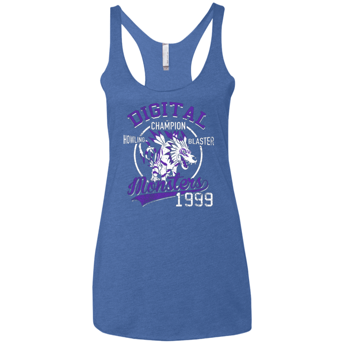 T-Shirts Vintage Royal / X-Small Howling Blaster Women's Triblend Racerback Tank