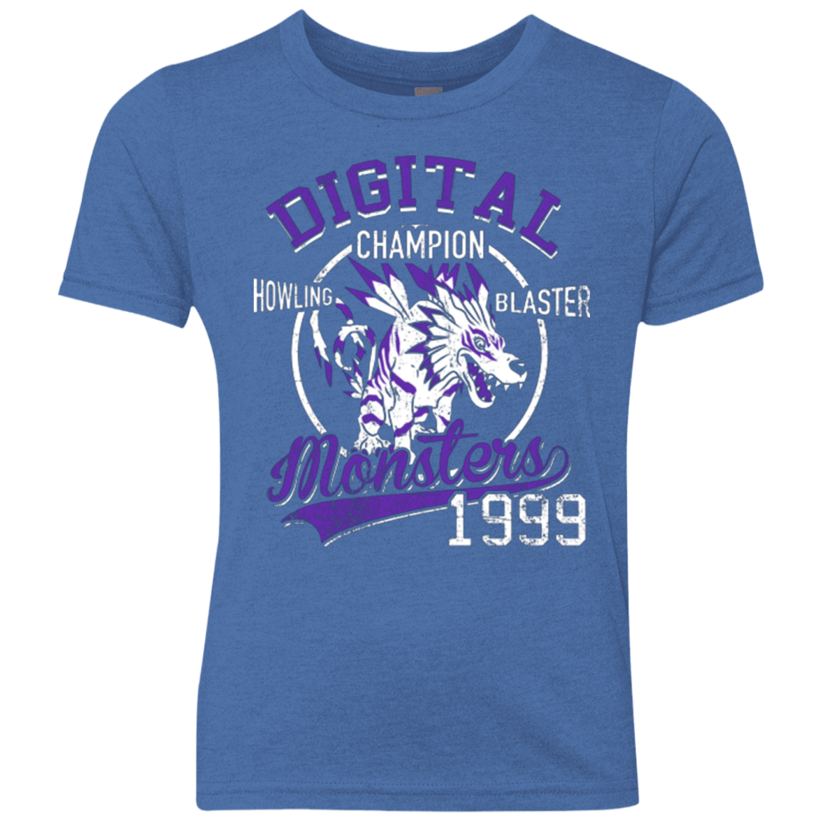 T-Shirts Vintage Royal / YXS Howling Blaster Youth Triblend T-Shirt