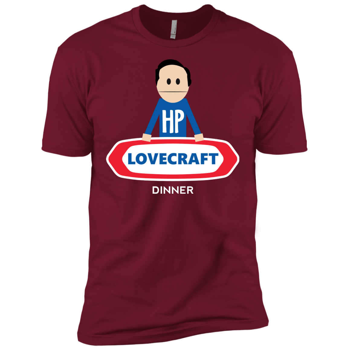 T-Shirts Cardinal / X-Small HP LoveCraft Dinner Men's Premium T-Shirt