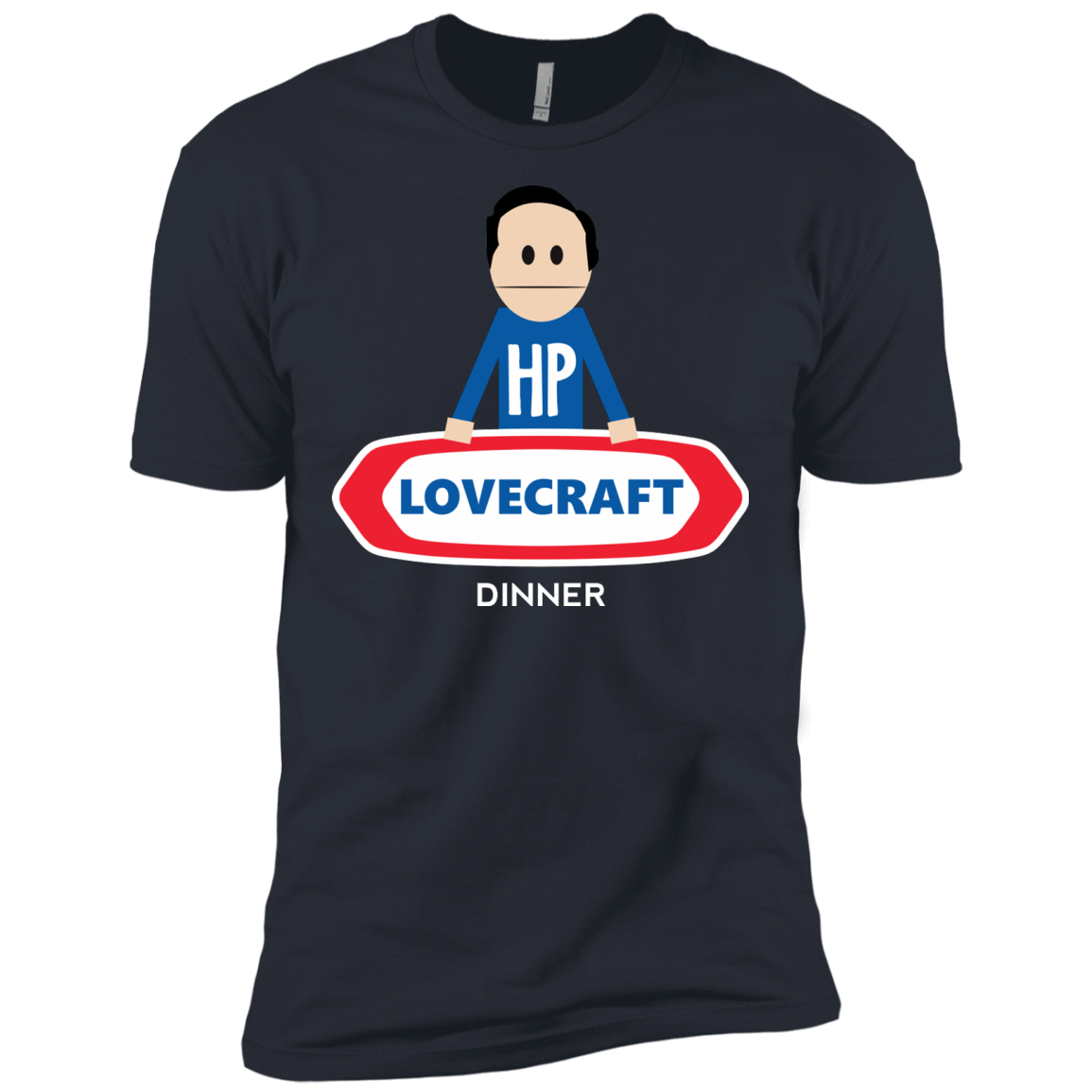 T-Shirts Indigo / X-Small HP LoveCraft Dinner Men's Premium T-Shirt