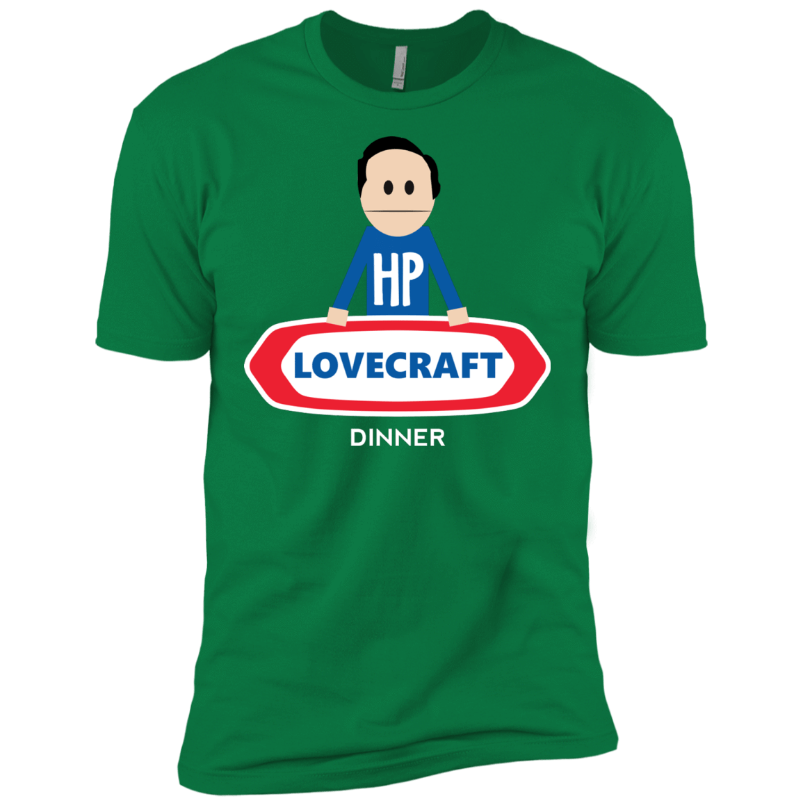 T-Shirts Kelly Green / X-Small HP LoveCraft Dinner Men's Premium T-Shirt