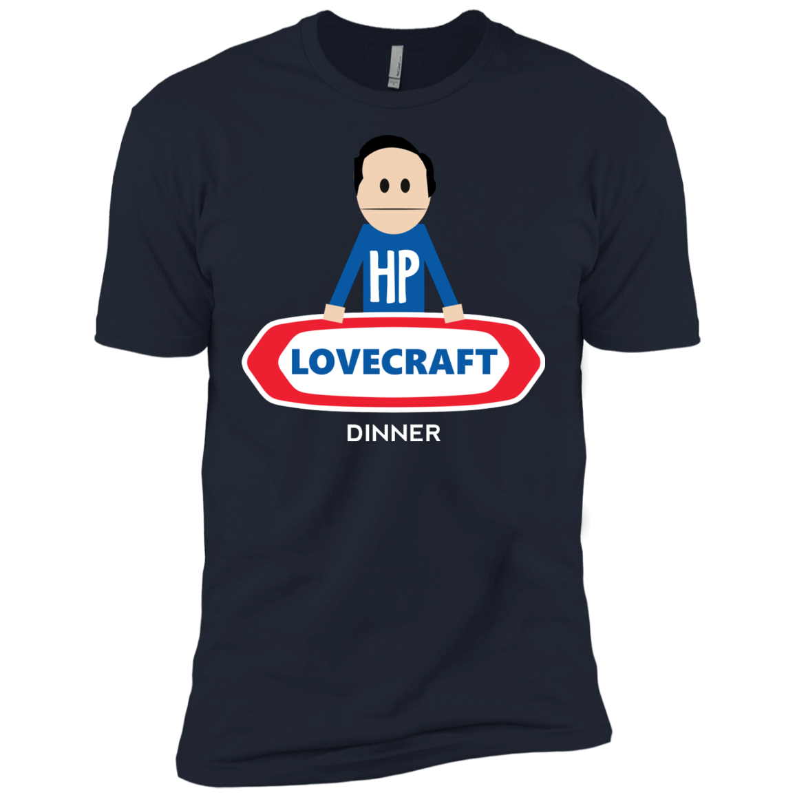 T-Shirts Midnight Navy / X-Small HP LoveCraft Dinner Men's Premium T-Shirt
