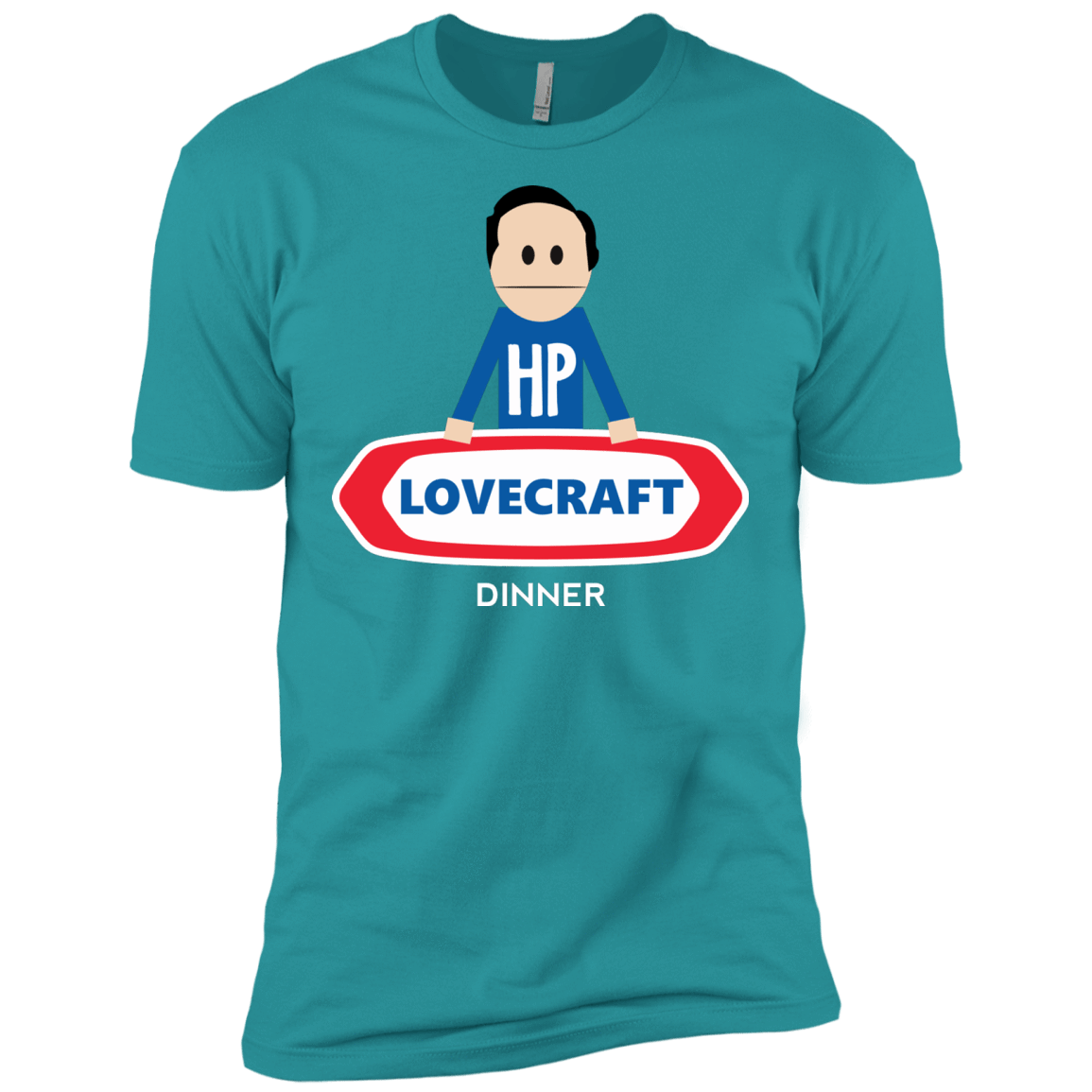 T-Shirts Tahiti Blue / X-Small HP LoveCraft Dinner Men's Premium T-Shirt