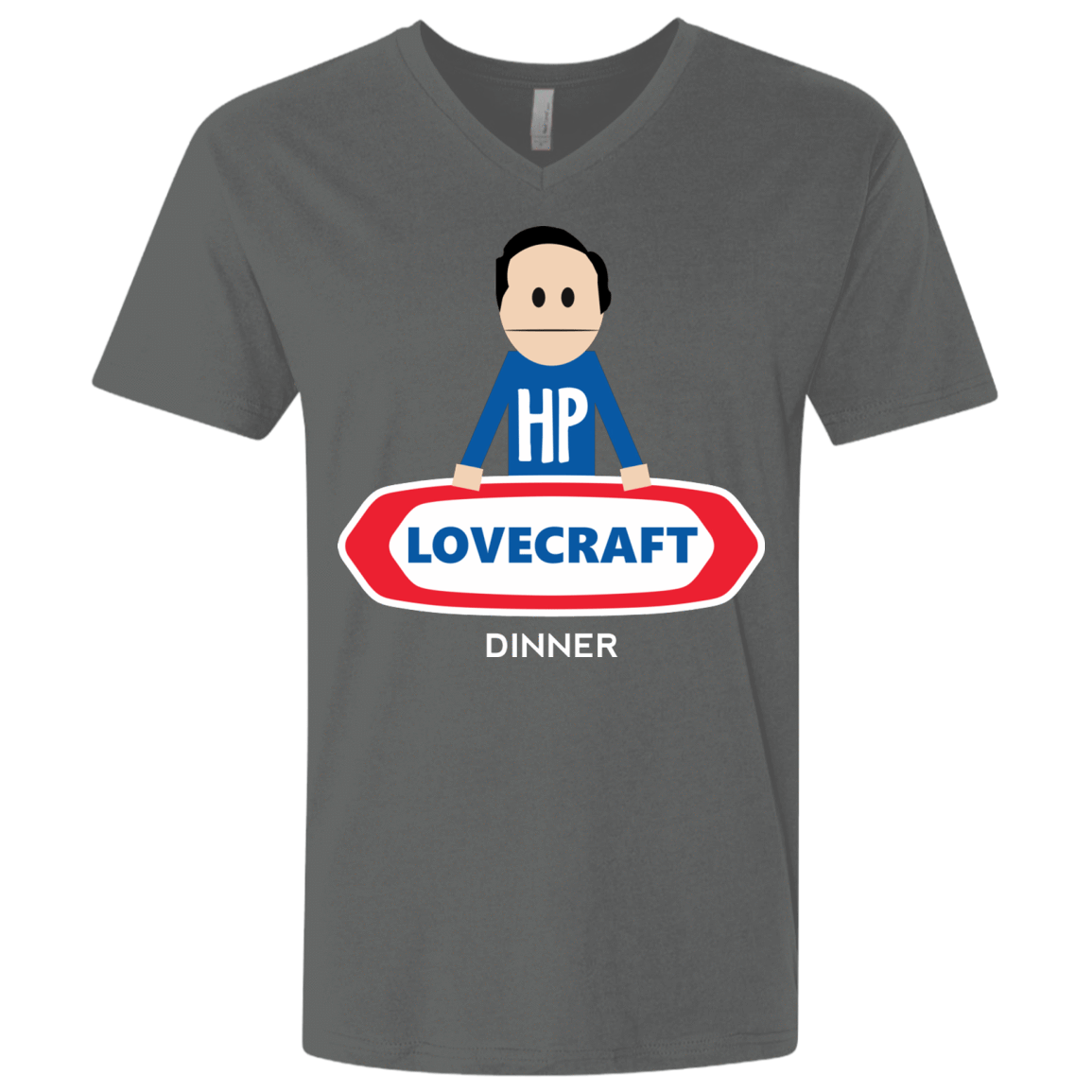 T-Shirts Heavy Metal / X-Small HP LoveCraft Dinner Men's Premium V-Neck