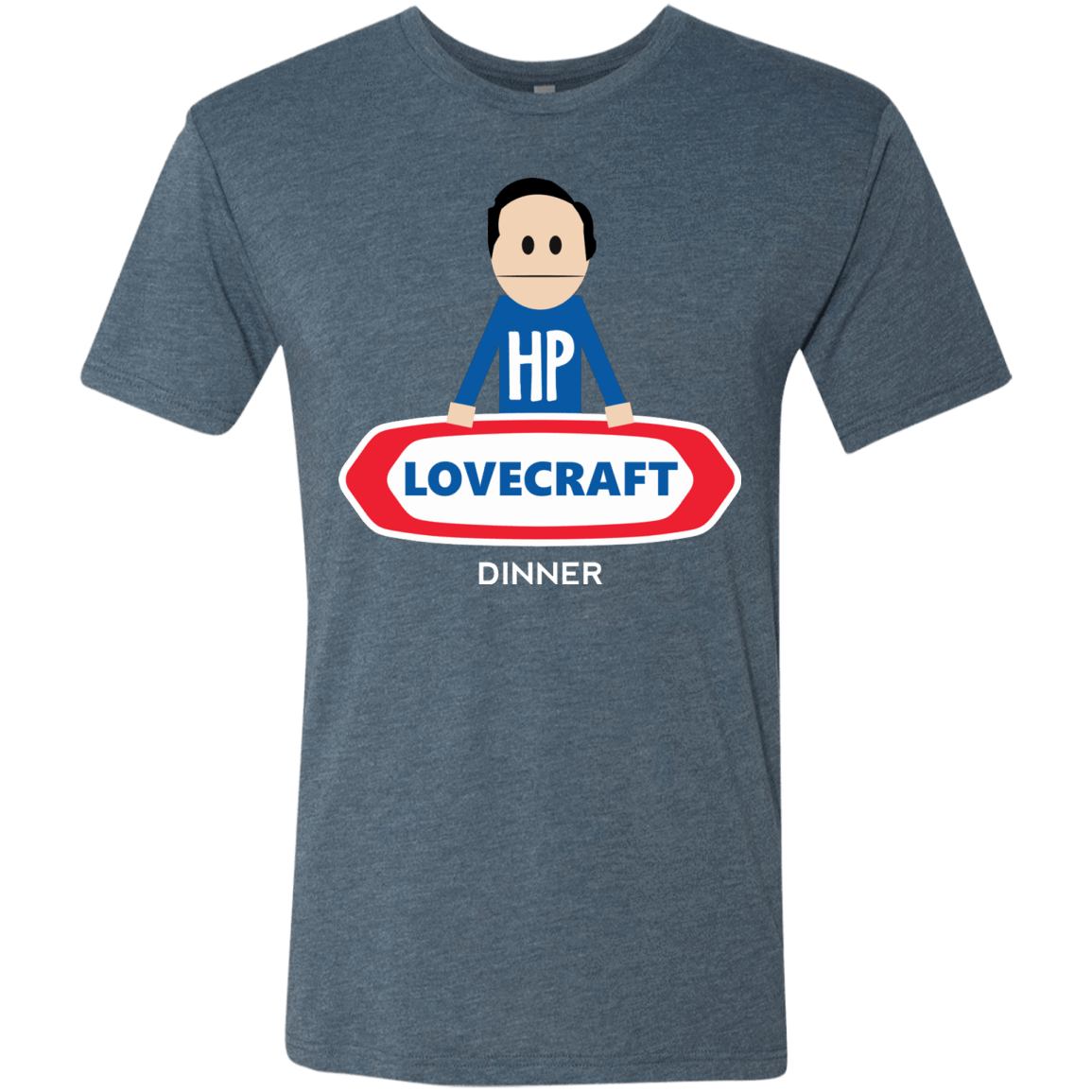 T-Shirts Indigo / Small HP LoveCraft Dinner Men's Triblend T-Shirt