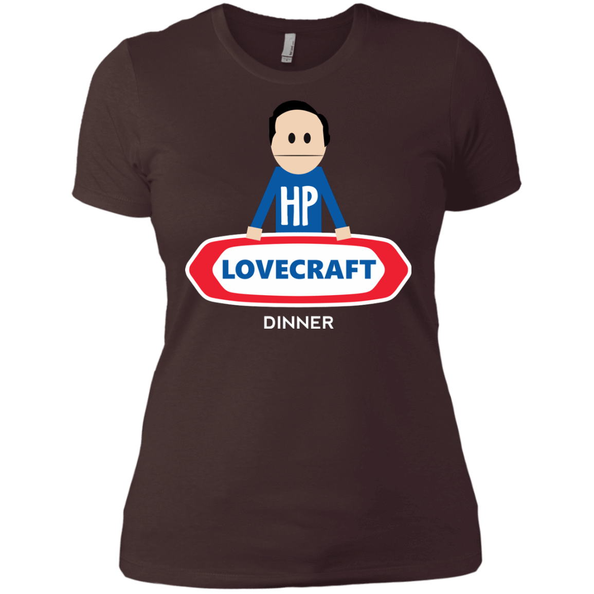 T-Shirts Dark Chocolate / X-Small HP LoveCraft Dinner Women's Premium T-Shirt