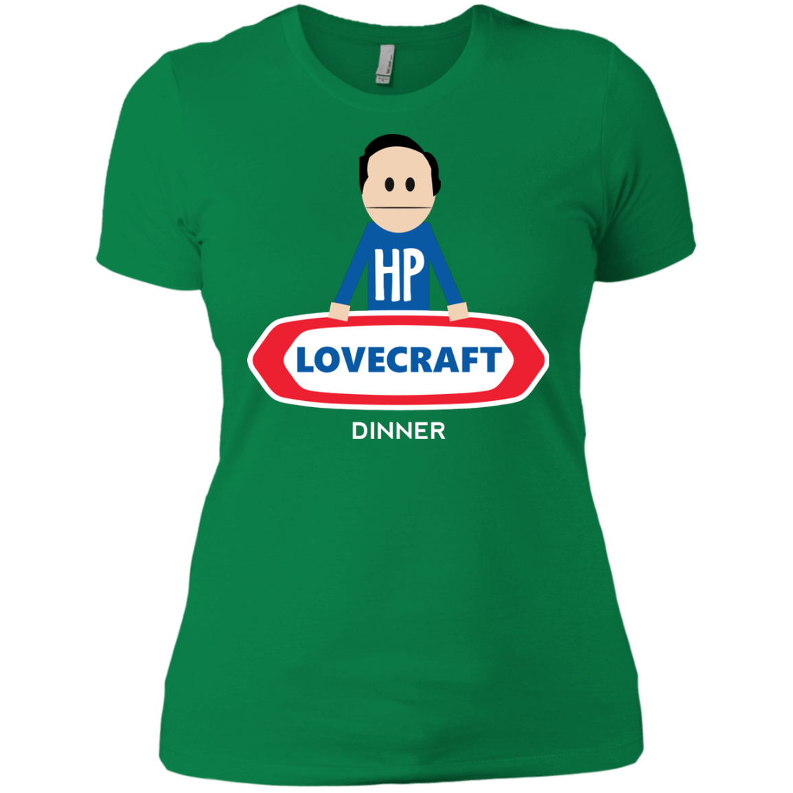 T-Shirts Kelly Green / X-Small HP LoveCraft Dinner Women's Premium T-Shirt