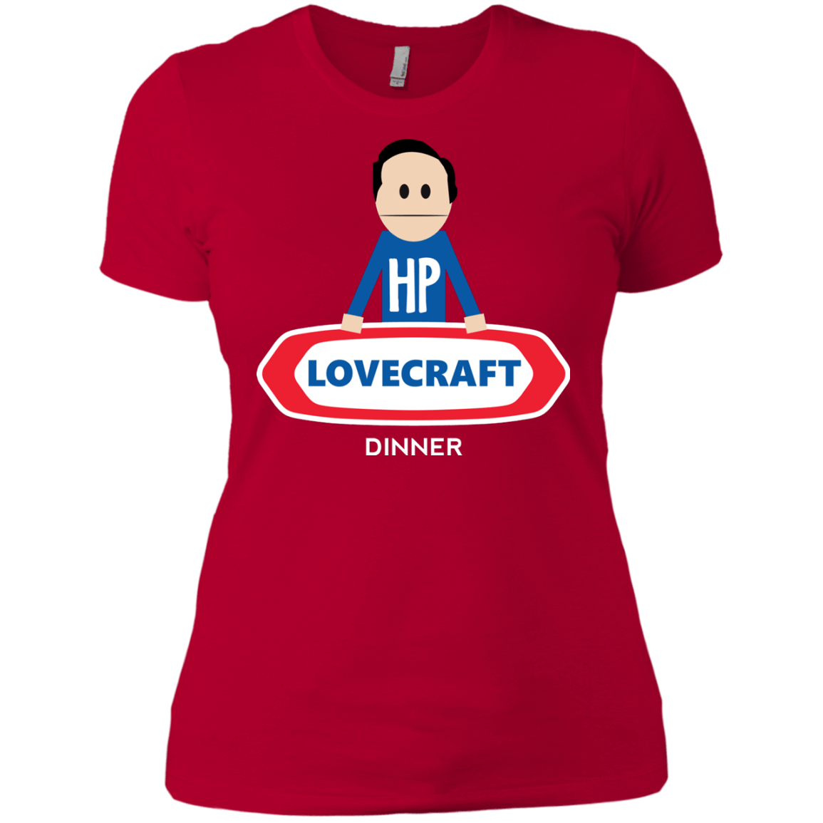 T-Shirts Red / X-Small HP LoveCraft Dinner Women's Premium T-Shirt