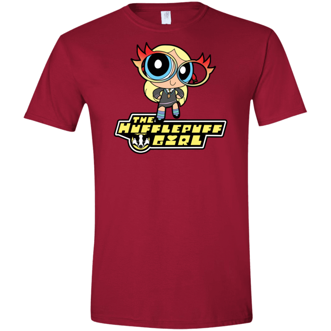 T-Shirts Cardinal Red / S Hufflepuff Girl Men's Semi-Fitted Softstyle