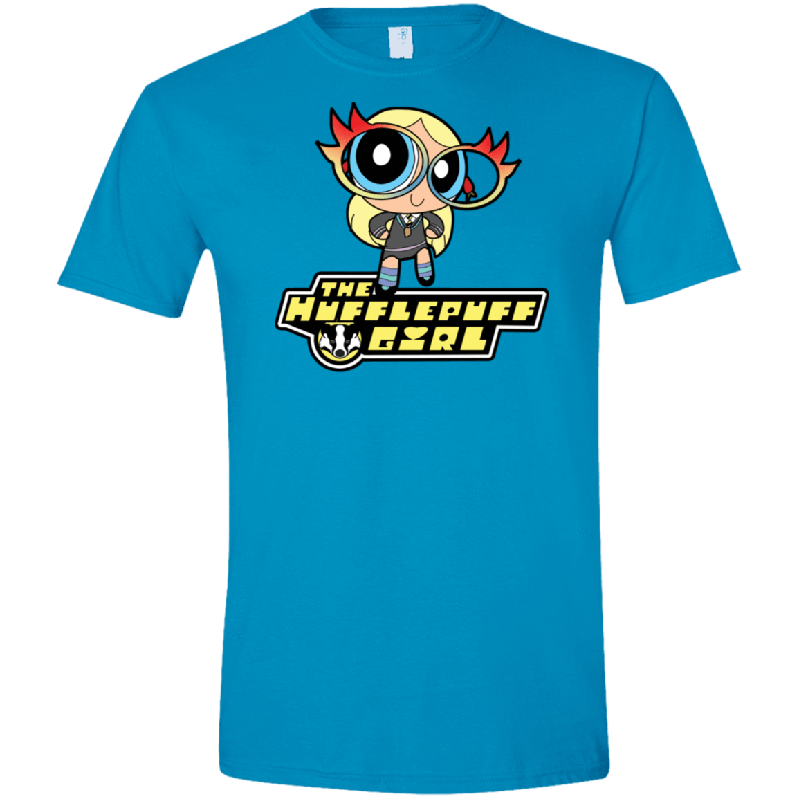 T-Shirts Sapphire / S Hufflepuff Girl Men's Semi-Fitted Softstyle