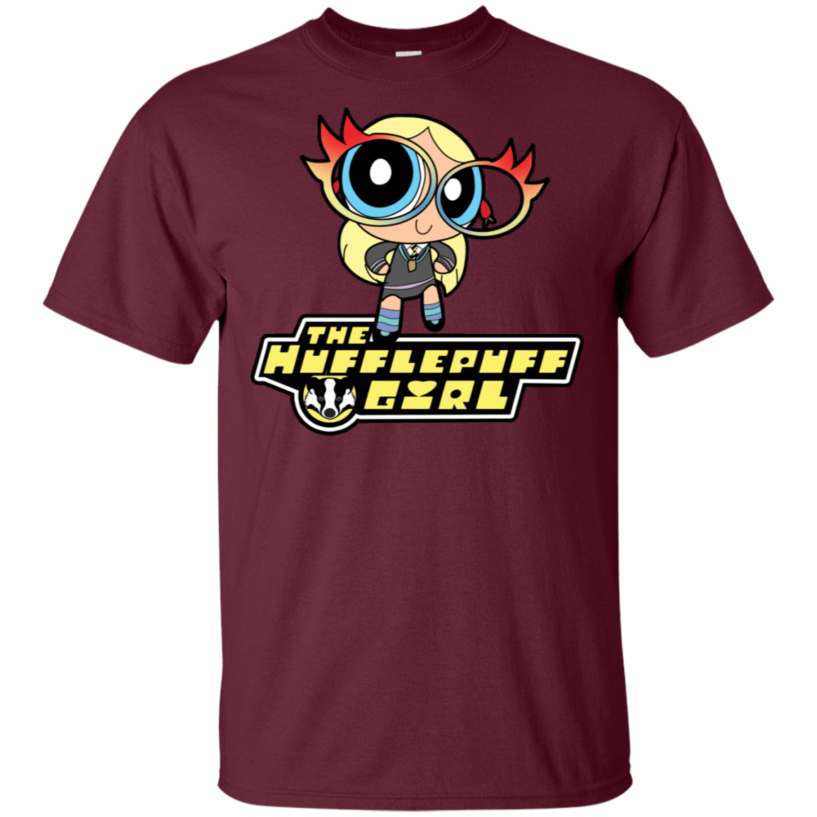 T-Shirts Maroon / S Hufflepuff Girl T-Shirt