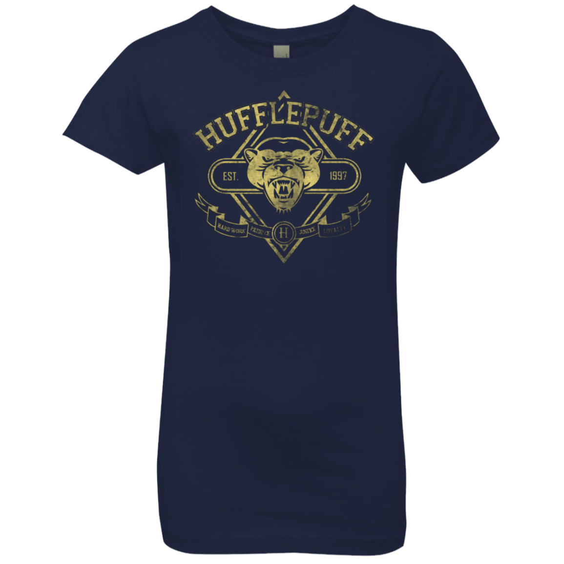 T-Shirts Midnight Navy / YXS HUFFLEPUFF Girls Premium T-Shirt