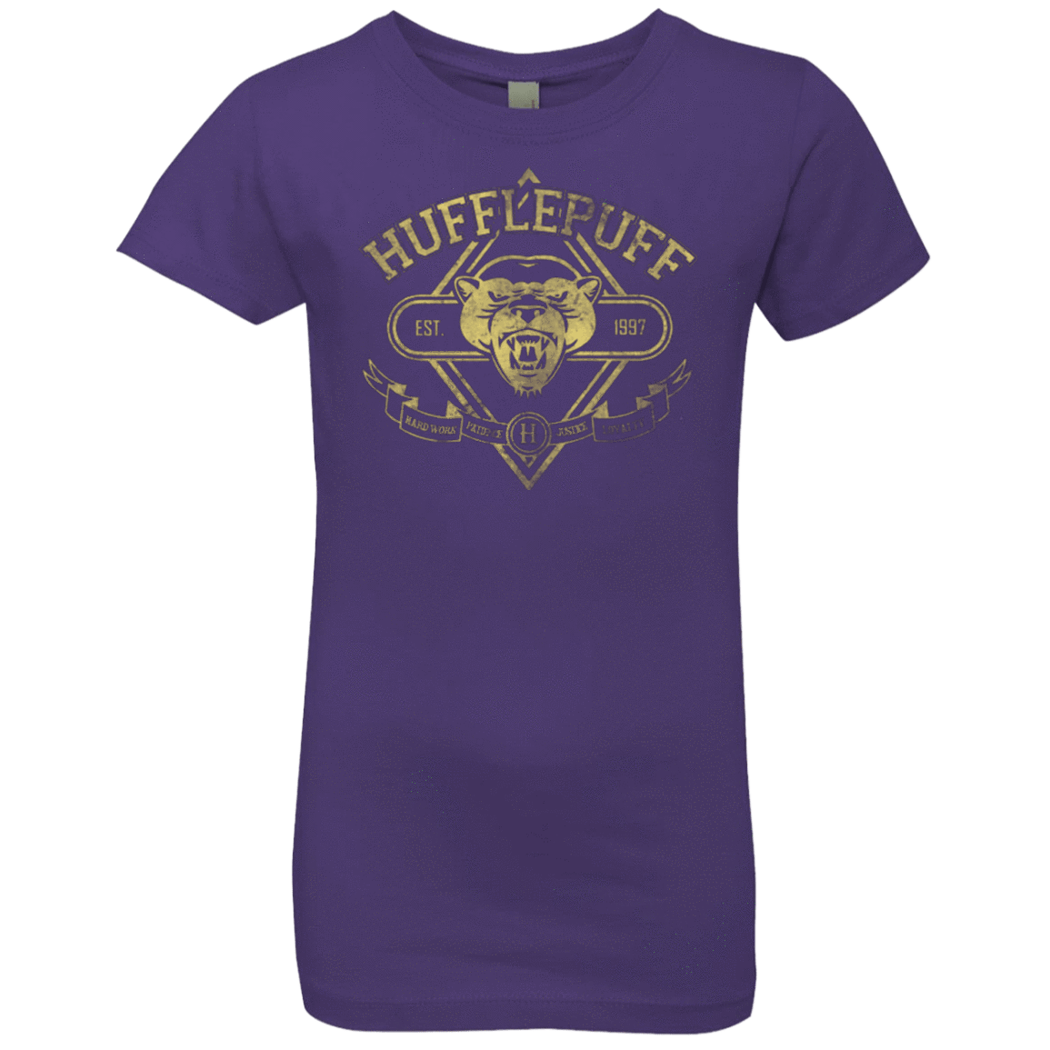 T-Shirts Purple Rush / YXS HUFFLEPUFF Girls Premium T-Shirt