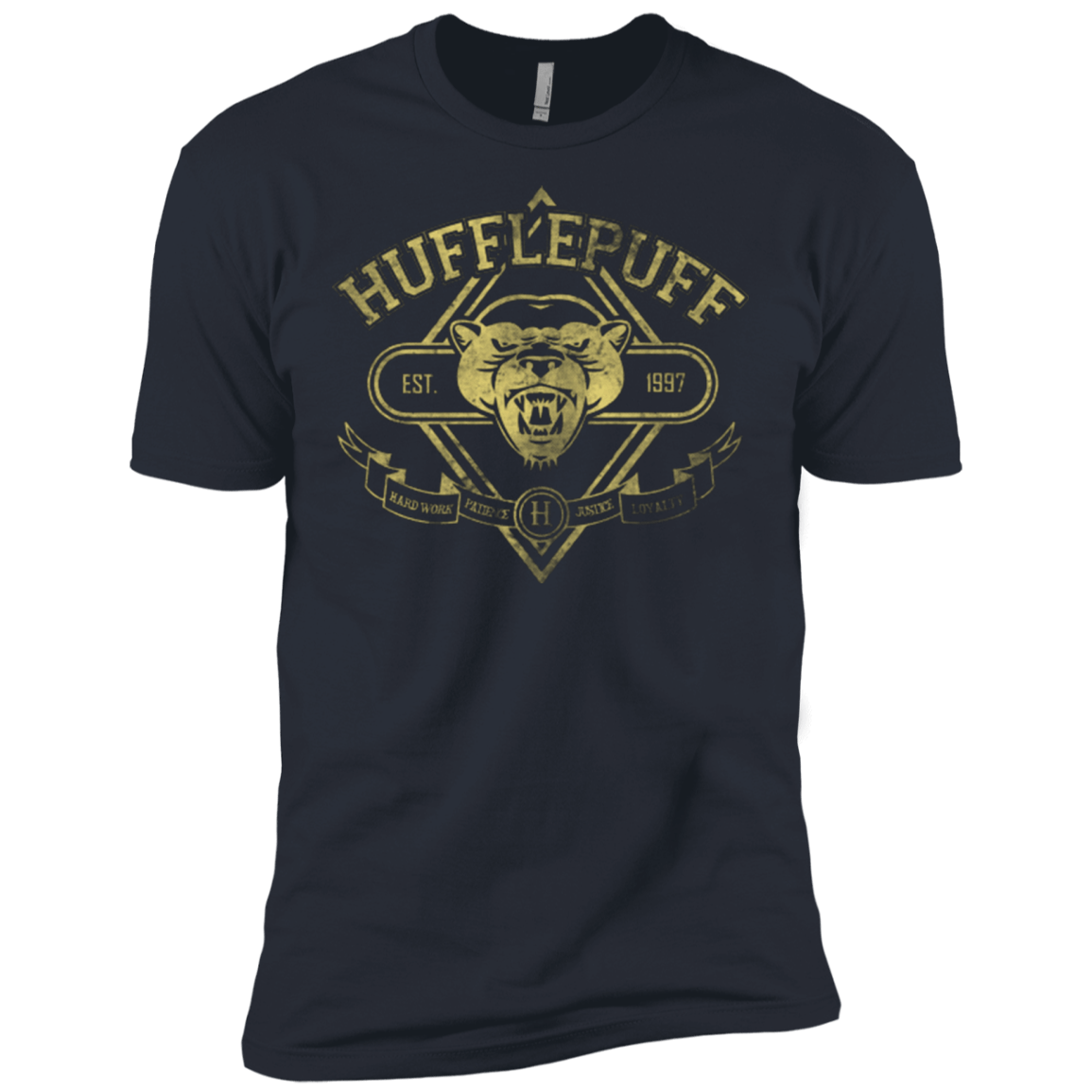 T-Shirts Indigo / X-Small HUFFLEPUFF Men's Premium T-Shirt