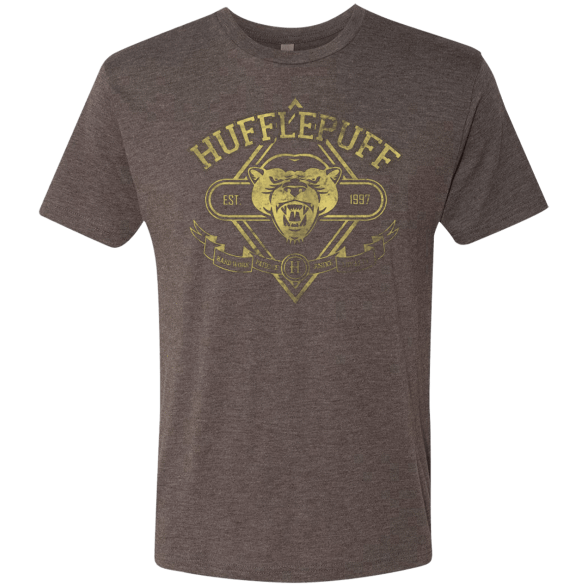 T-Shirts Macchiato / Small HUFFLEPUFF Men's Triblend T-Shirt