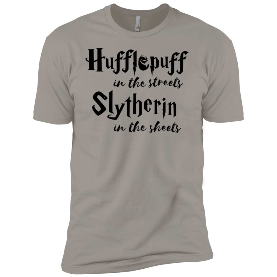 T-Shirts Light Grey / YXS Hufflepuff Streets Boys Premium T-Shirt