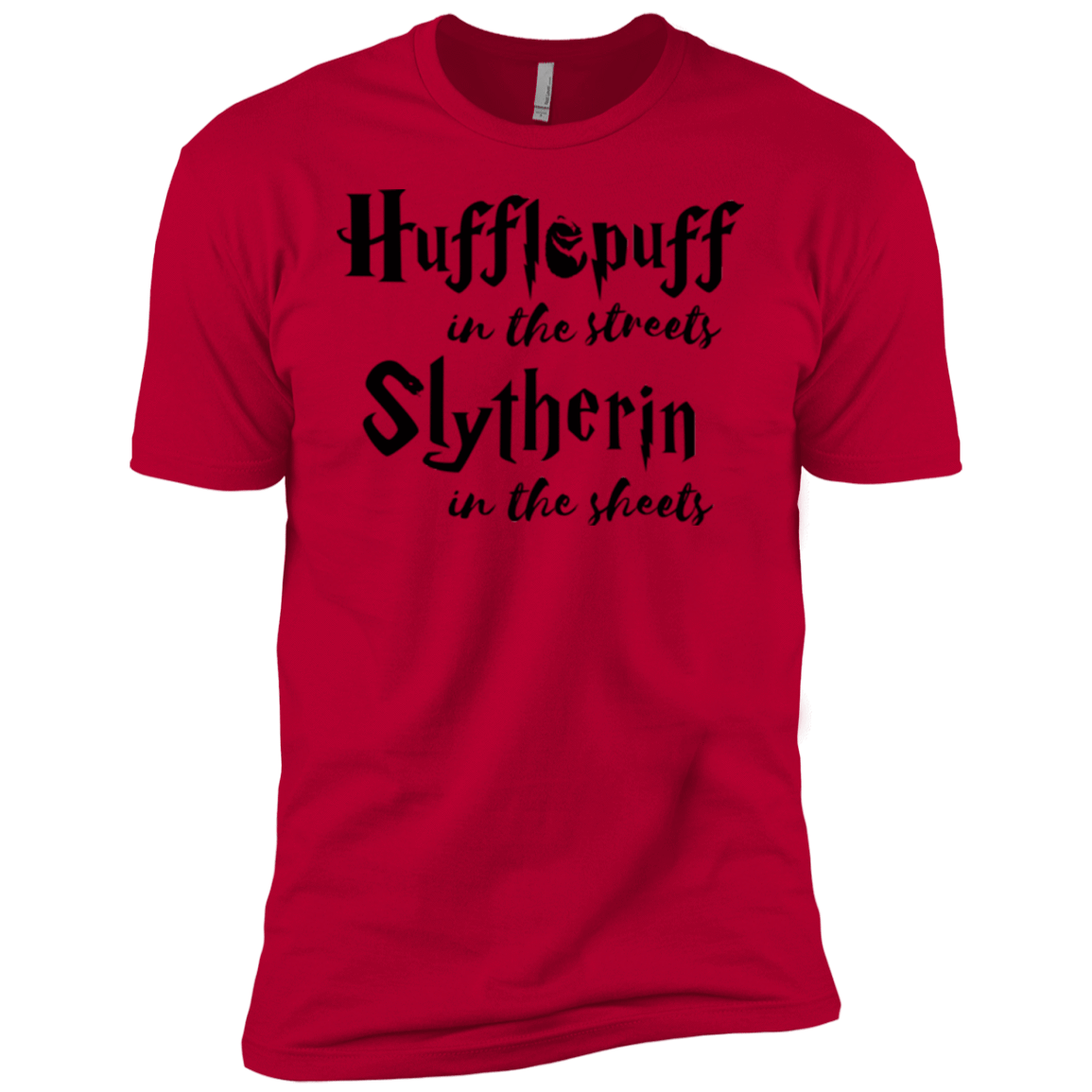 T-Shirts Red / YXS Hufflepuff Streets Boys Premium T-Shirt