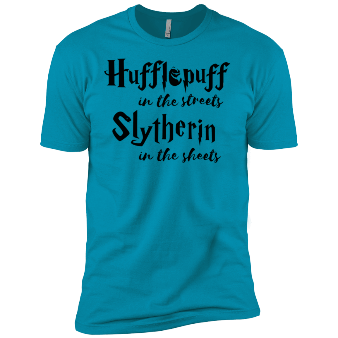 T-Shirts Turquoise / YXS Hufflepuff Streets Boys Premium T-Shirt