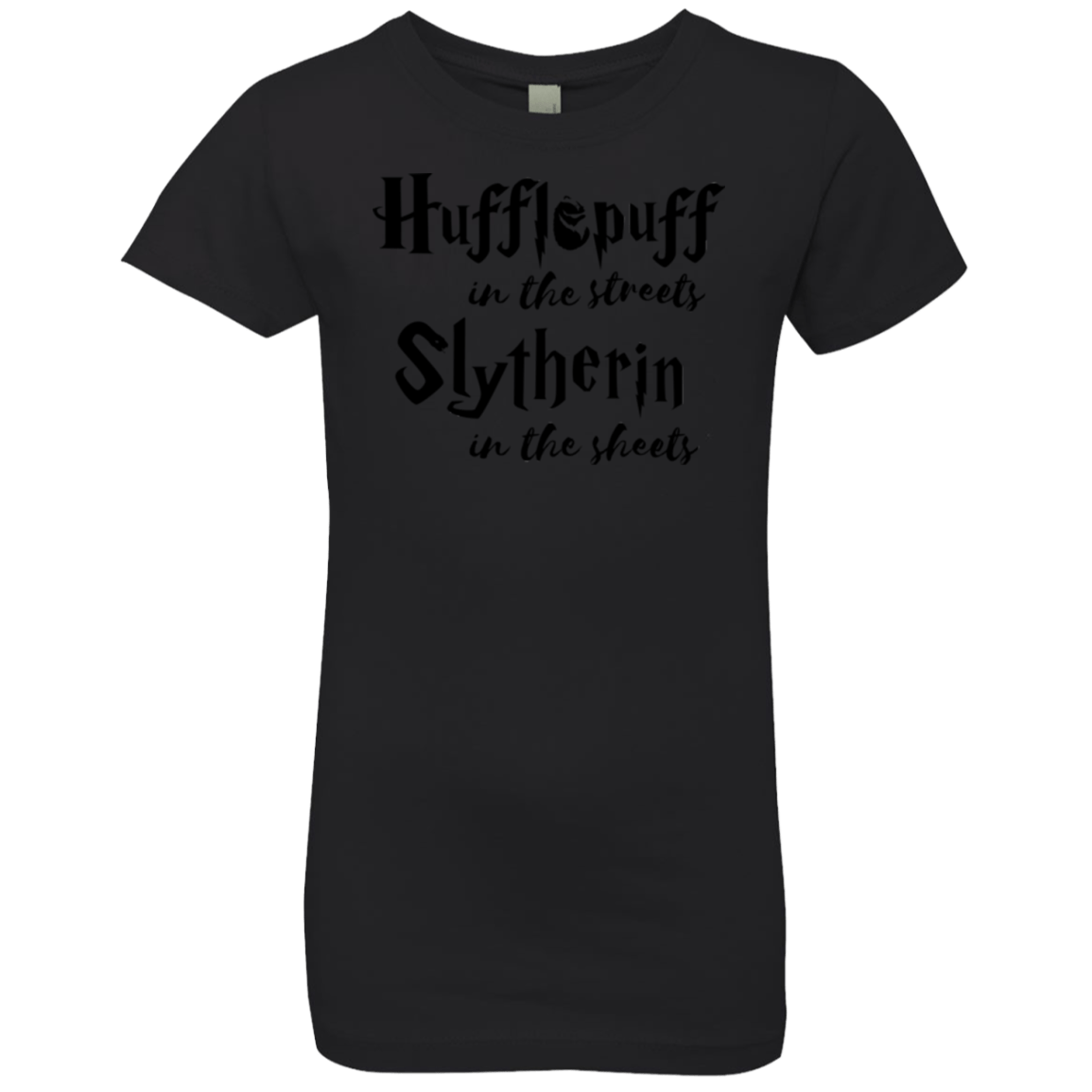 T-Shirts Black / YXS Hufflepuff Streets Girls Premium T-Shirt