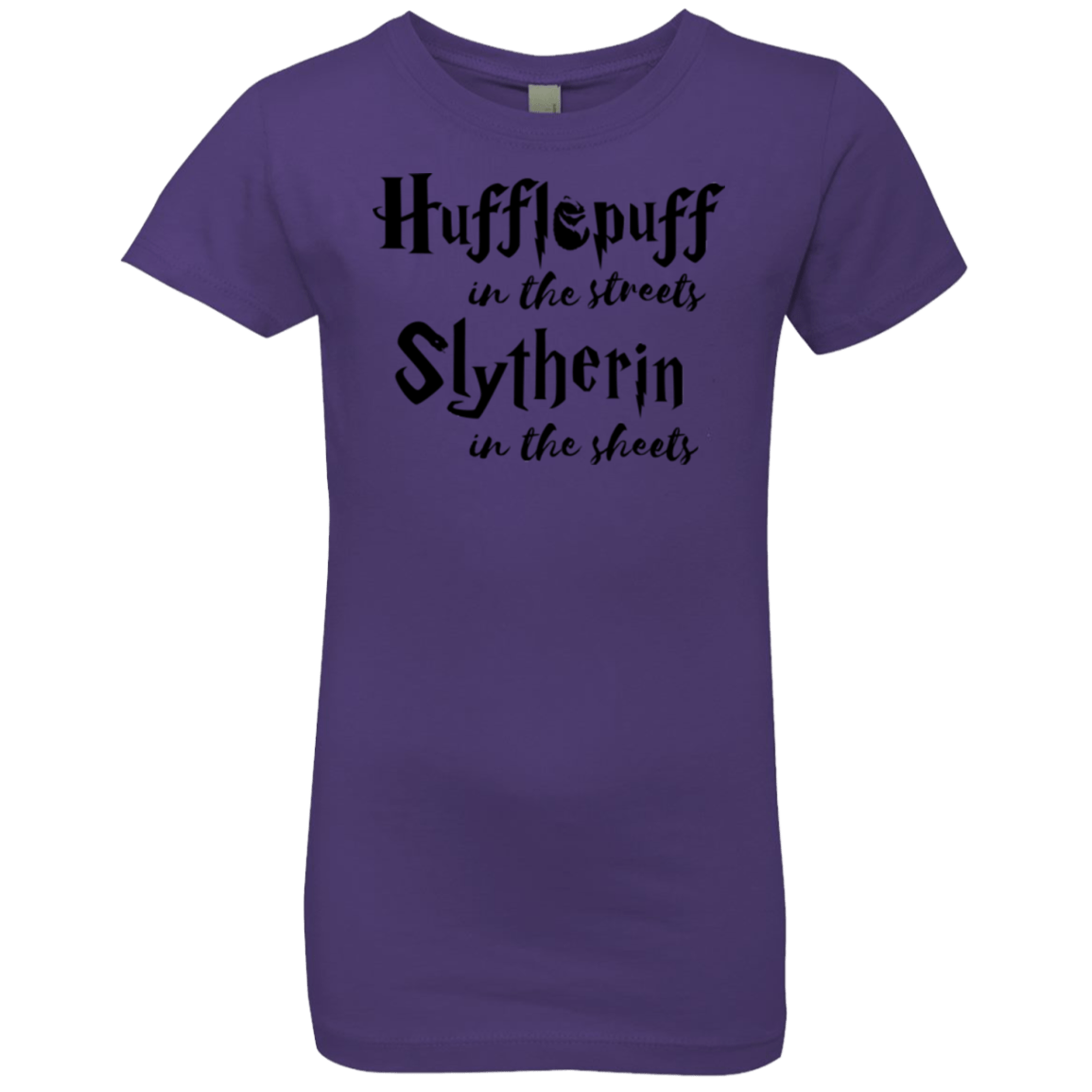 T-Shirts Purple Rush / YXS Hufflepuff Streets Girls Premium T-Shirt
