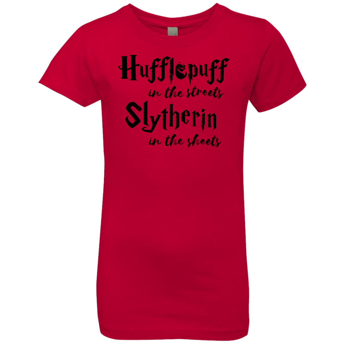 T-Shirts Red / YXS Hufflepuff Streets Girls Premium T-Shirt