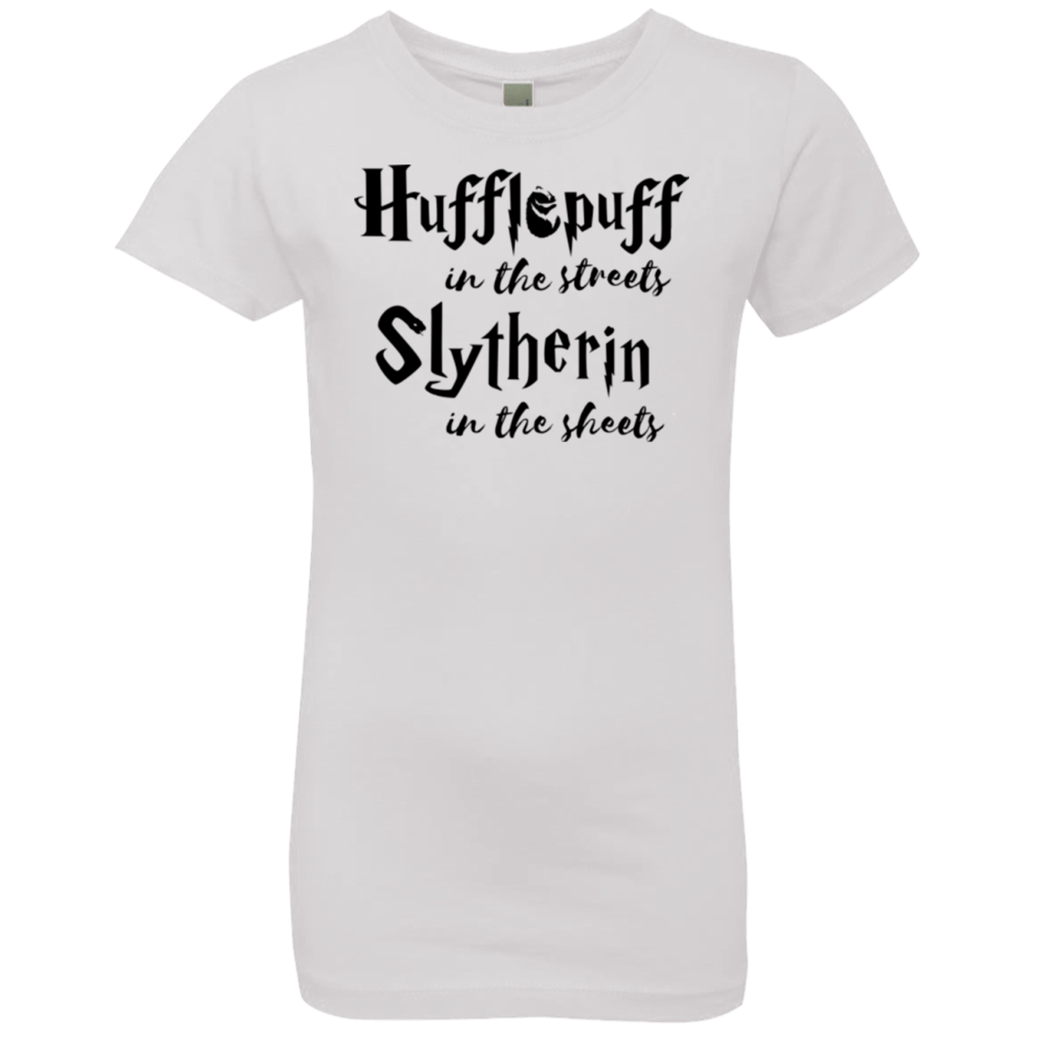 T-Shirts White / YXS Hufflepuff Streets Girls Premium T-Shirt