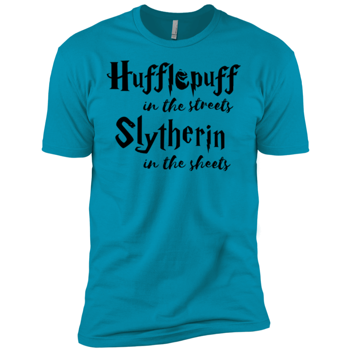T-Shirts Turquoise / X-Small Hufflepuff Streets Men's Premium T-Shirt