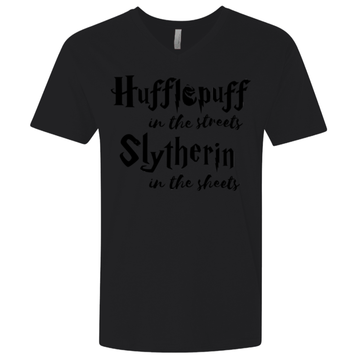 T-Shirts Black / X-Small Hufflepuff Streets Men's Premium V-Neck