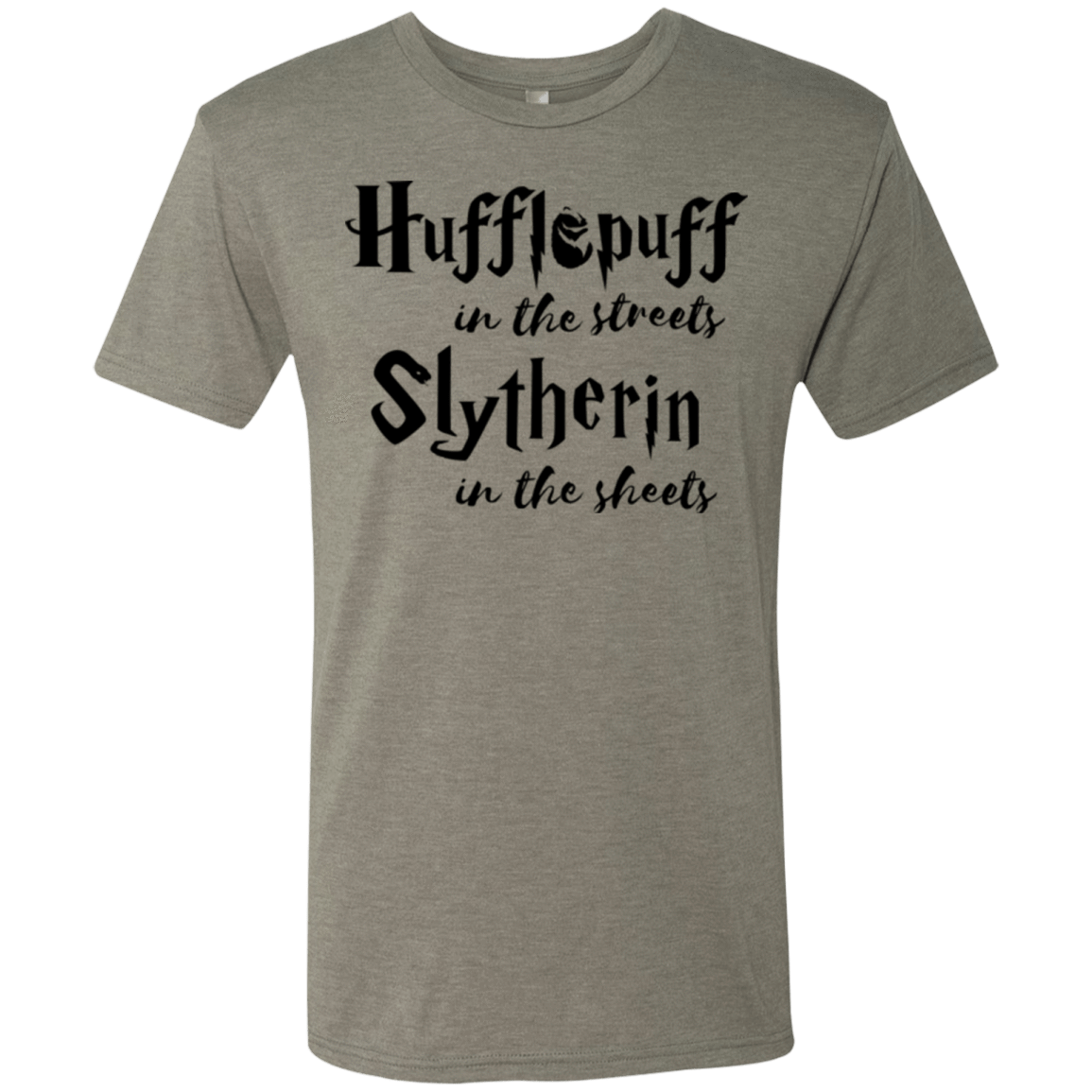 T-Shirts Venetian Grey / Small Hufflepuff Streets Men's Triblend T-Shirt
