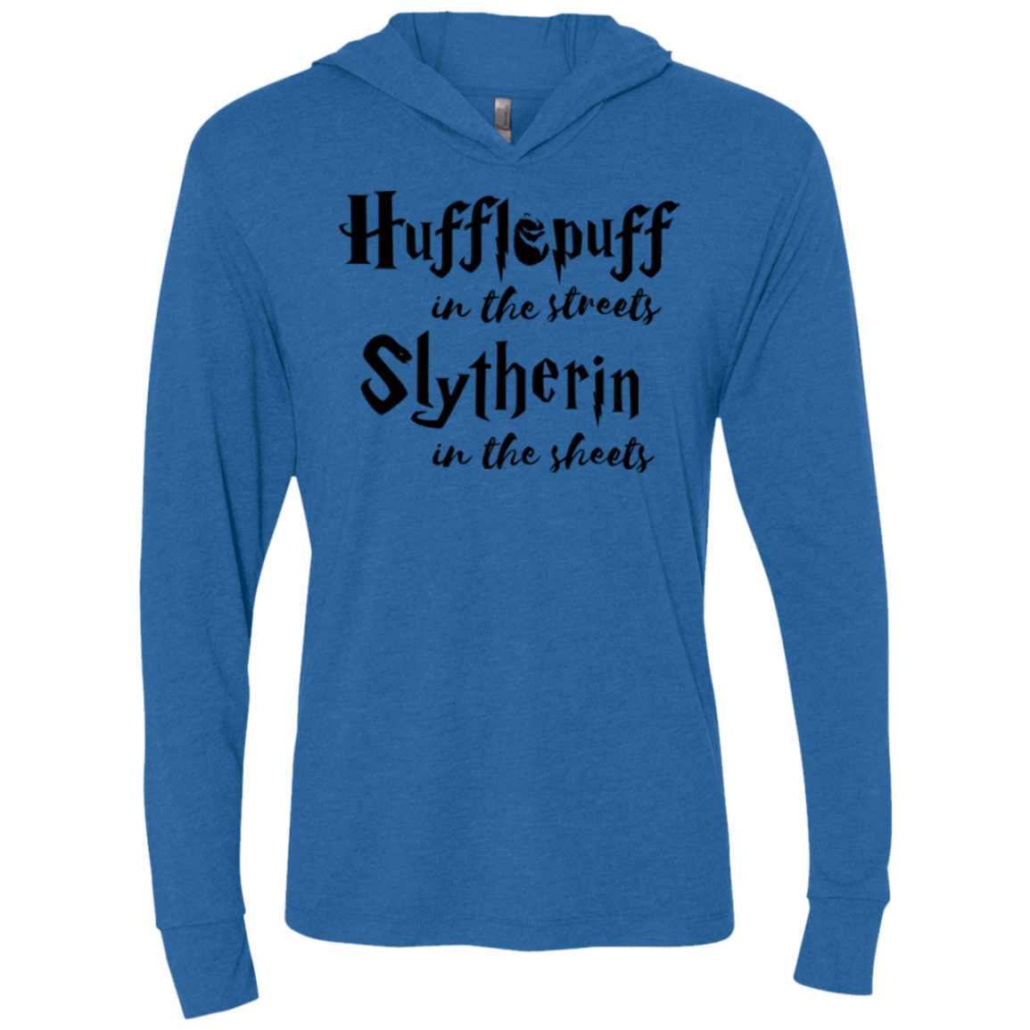 T-Shirts Vintage Royal / X-Small Hufflepuff Streets Triblend Long Sleeve Hoodie Tee