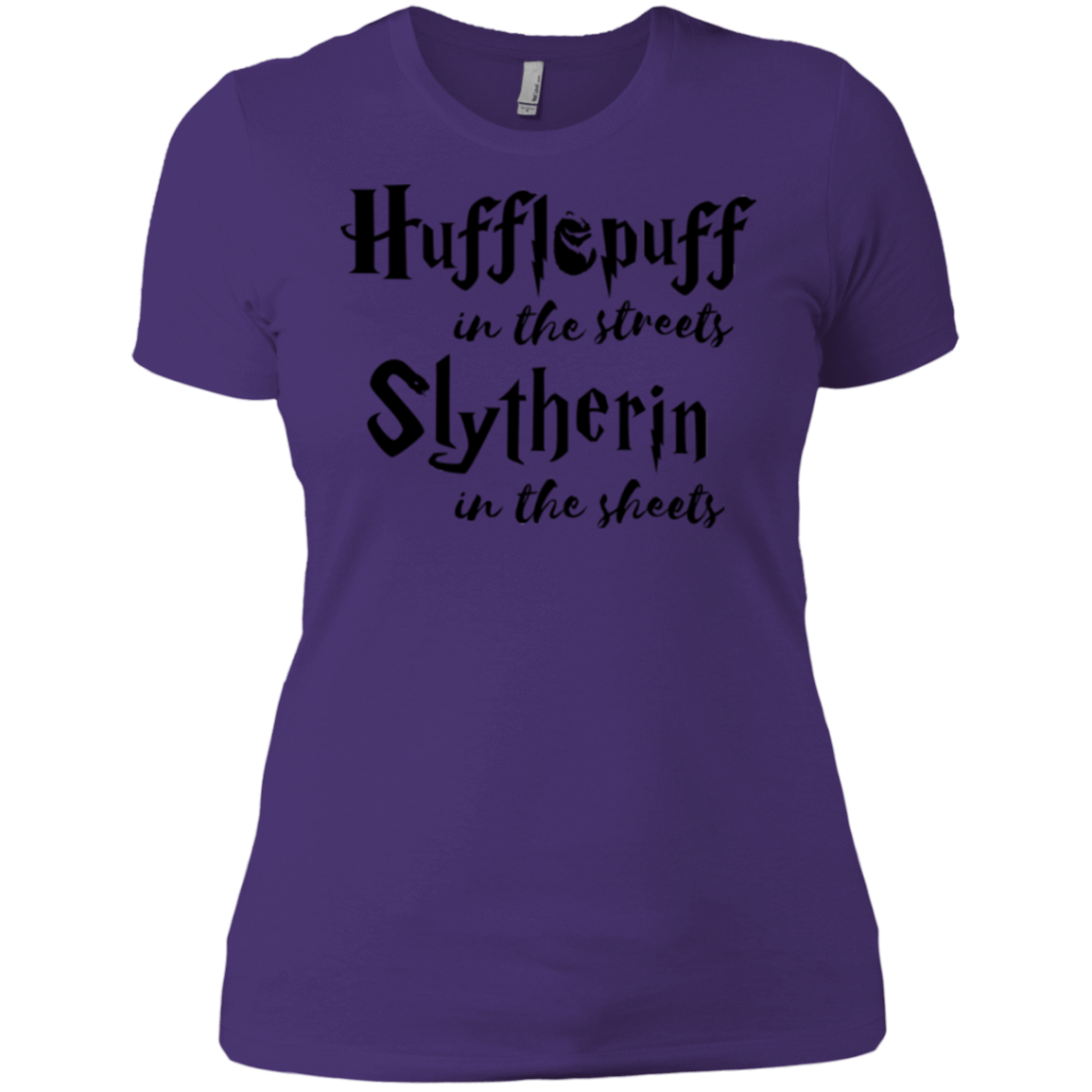 T-Shirts Purple / X-Small Hufflepuff Streets Women's Premium T-Shirt
