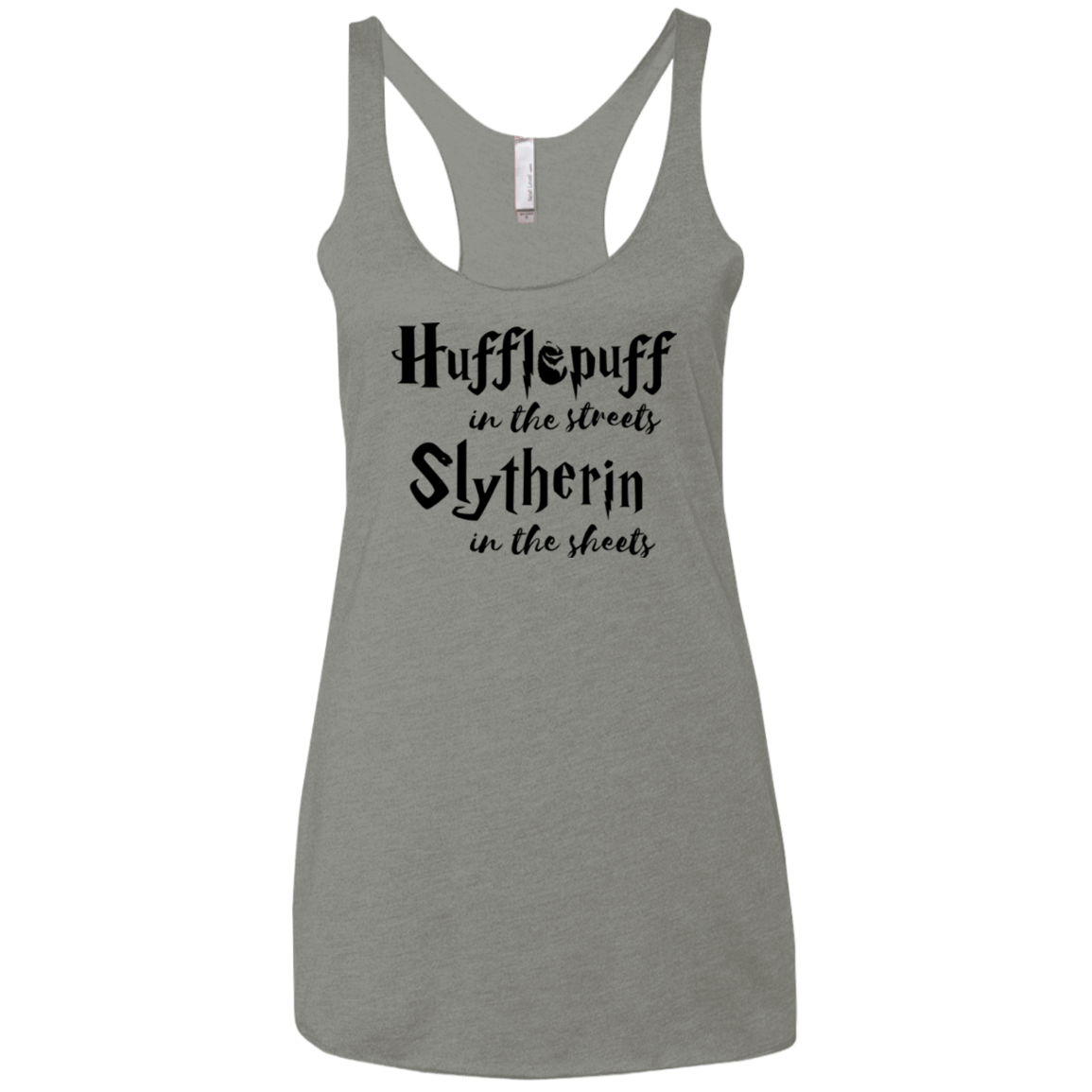 T-Shirts Venetian Grey / X-Small Hufflepuff Streets Women's Triblend Racerback Tank
