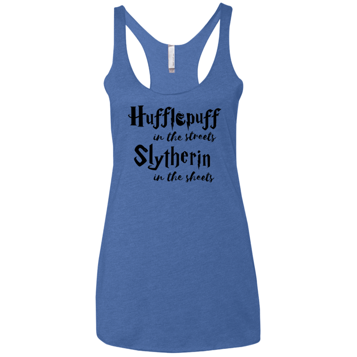 T-Shirts Vintage Royal / X-Small Hufflepuff Streets Women's Triblend Racerback Tank