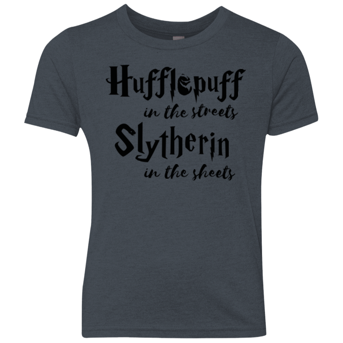 T-Shirts Vintage Navy / YXS Hufflepuff Streets Youth Triblend T-Shirt