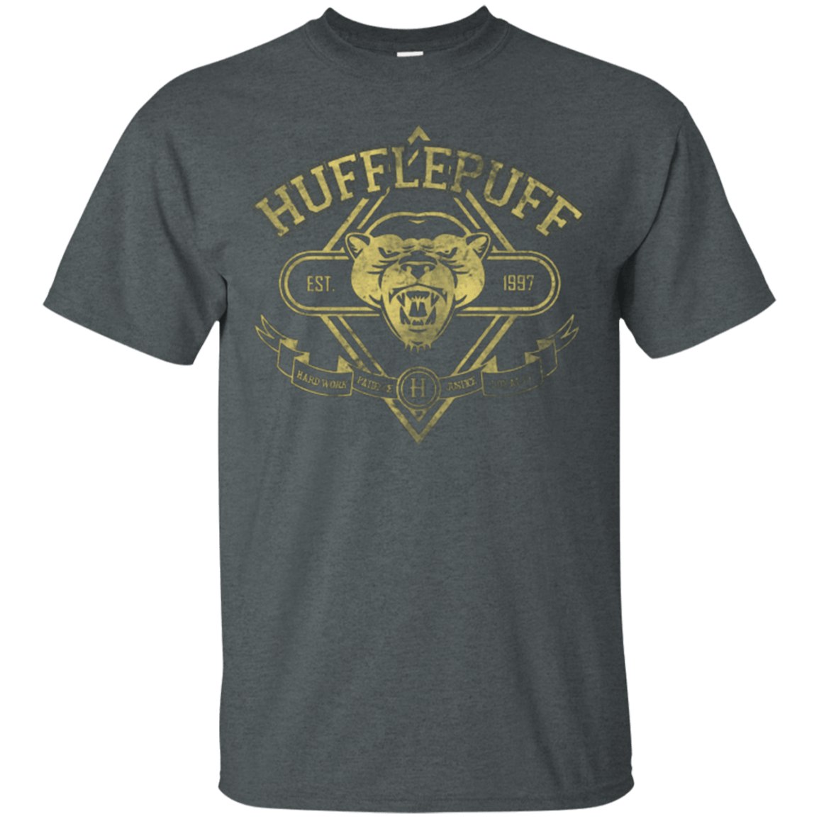 T-Shirts Dark Heather / Small HUFFLEPUFF T-Shirt