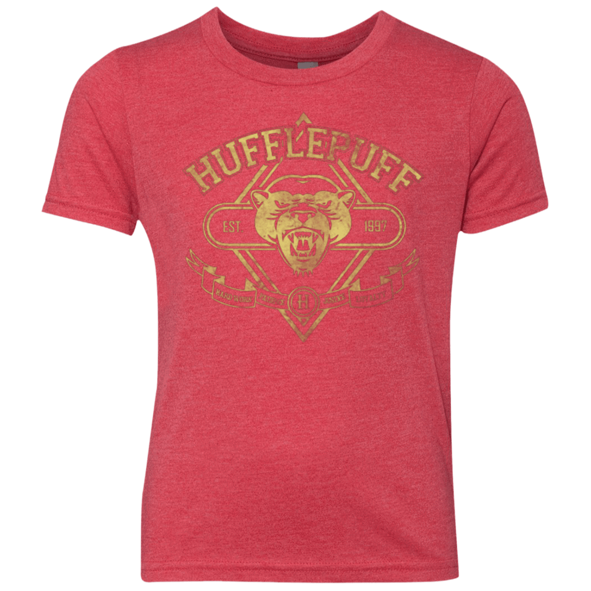T-Shirts Vintage Red / YXS HUFFLEPUFF Youth Triblend T-Shirt