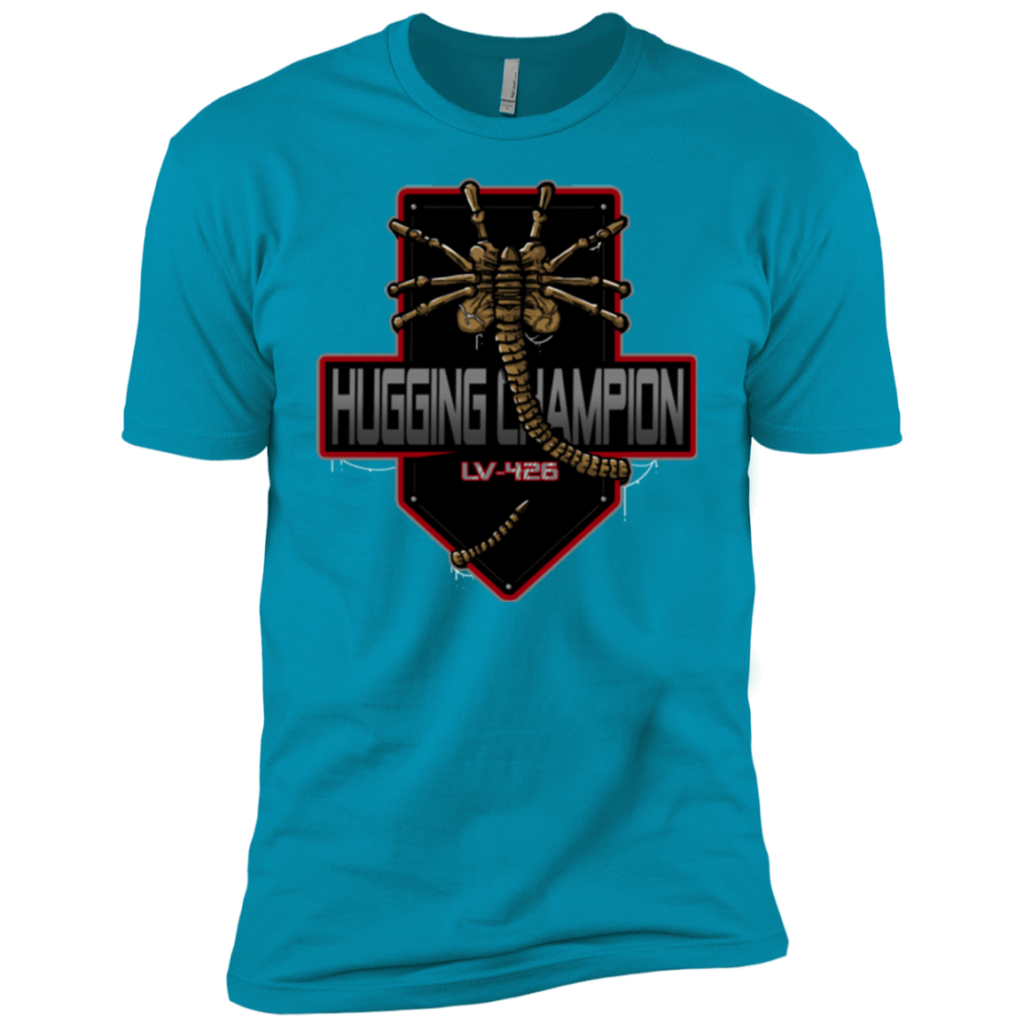 T-Shirts Turquoise / YXS Hugging Champ Boys Premium T-Shirt