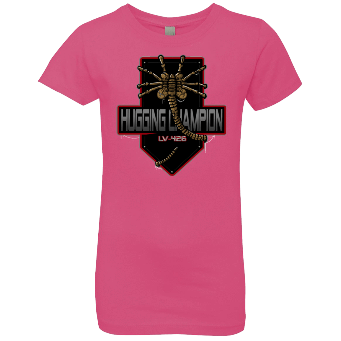 T-Shirts Hot Pink / YXS Hugging Champ Girls Premium T-Shirt