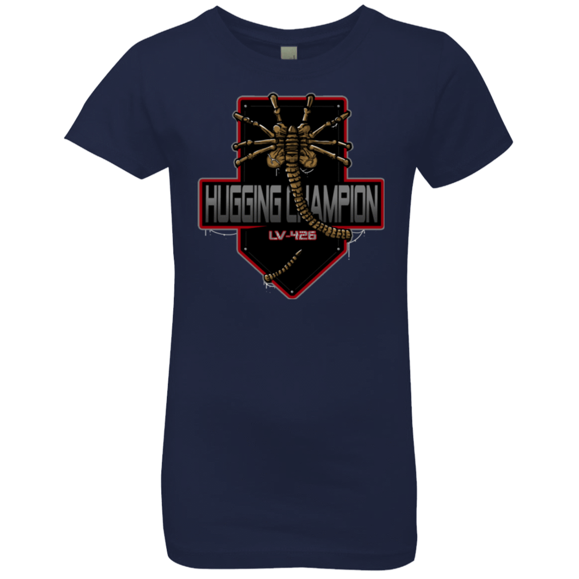 T-Shirts Midnight Navy / YXS Hugging Champ Girls Premium T-Shirt